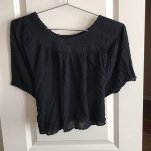 Black crop top